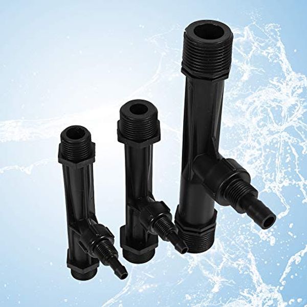 Irrigation Venturi Fertilizer Injector Tube Fertilizer Mixer Injector Agriculture Tool Plastic Black Garden Water Irrigation 1/2" 3/4 1 Inch(3/4 Inch)