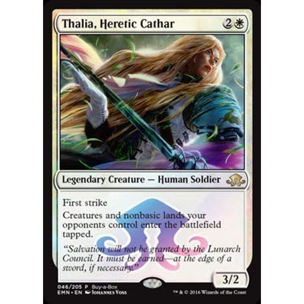 Magic: The Gathering - Thalia, Heretic Cathar - 046/205 - Buy-a-Box Promo - Eldritch Moon