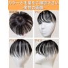 Luce brillare Wig, Men's, Women's, Wig, Partial Wig, Men's, Women's, Whorl, Top of Head, Human Hair, Short, Domestic Manufacturer, Hair Plus + (Natural Black)