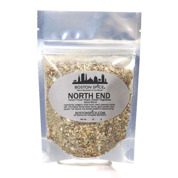 Boston Spice North End Handmade Gourmet Italian Herb Seasoning Blend for Pizza Pasta Sauce Meatballs Vegetables Bread Dipping Oils Popcorn Dip Spreads Salad Dressing 1/2 Cup Spice 2oz/57g