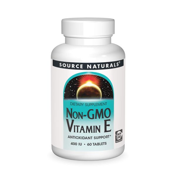 Source Naturals Non-GMO Vitamin E, Antioxidant Support*, 268 mg (400 IU) - 60 Tablets