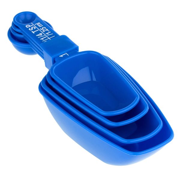 Chef Aid Measuring Scoops and Spoon Set in Blue
