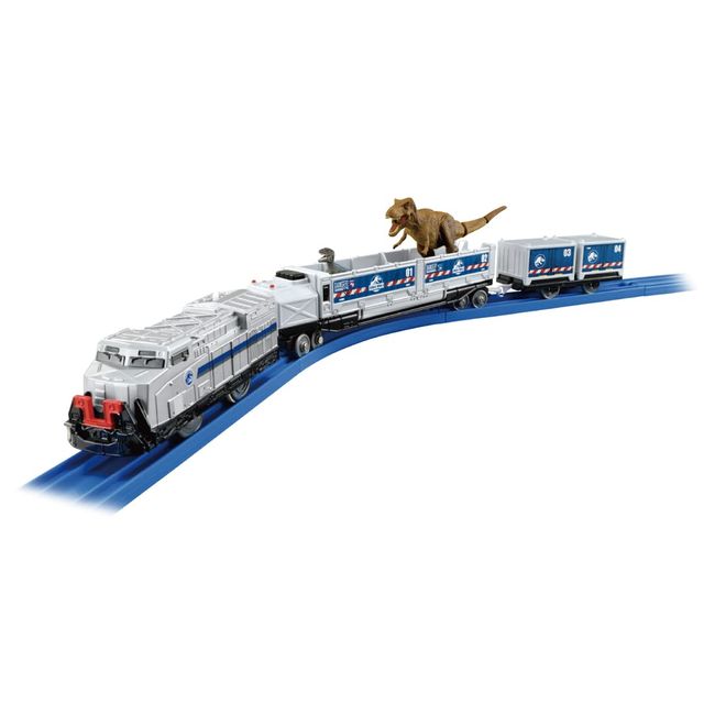 Takara Tomy PLARAIL TAKARA TOMY "Plarail Jurassic World Dinosaur Transport Train" Train Toy For Ages 3 and Up, Toy Safety Standards Passed, ST Mark Certified