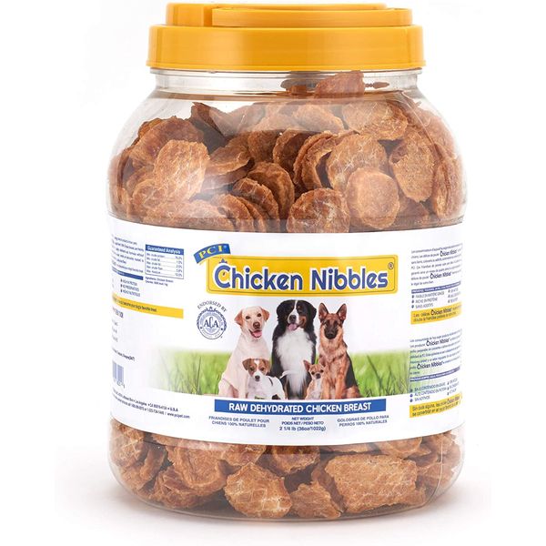 Pet Center Inc. (PCI) Chicken Nibble Dog Treats, 2.25Lb. – 100% Real Raw Dehydra