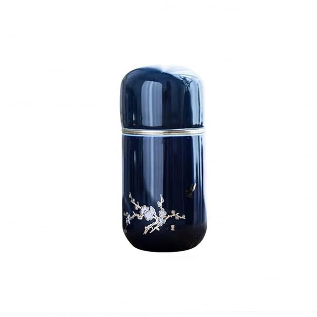 "WooJoo" Mini Urn, Diameter 1.9 inches (4.8 cm) x Height 4.0 inches (10.1 cm), Memorial Urn, Urn, Urn, Urn, Urn Container, Sleeve Urn (Plum Blossom)