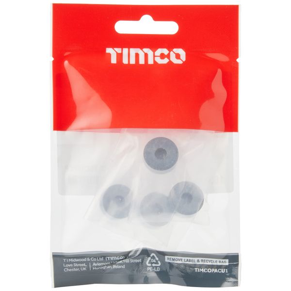 TIMCO Threaded Screw Caps Solid Brass Polished Chrome - 16mm