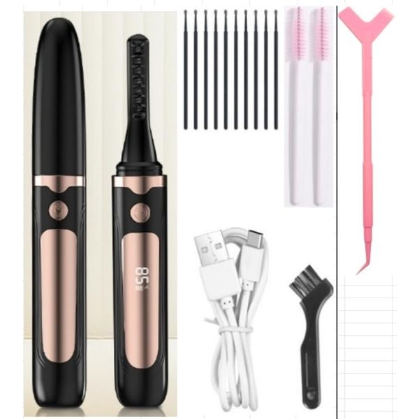 Heated Eyelash Curler,Electric Eyelash Curler,Lash Curler Heat,Eyelash Curler Heat,Elektrische Wimpernwickler USB-Aufladung, Passend FüR Alle Wimpernwickler Led-Bildschirme Mit 4-Temperaturmodi