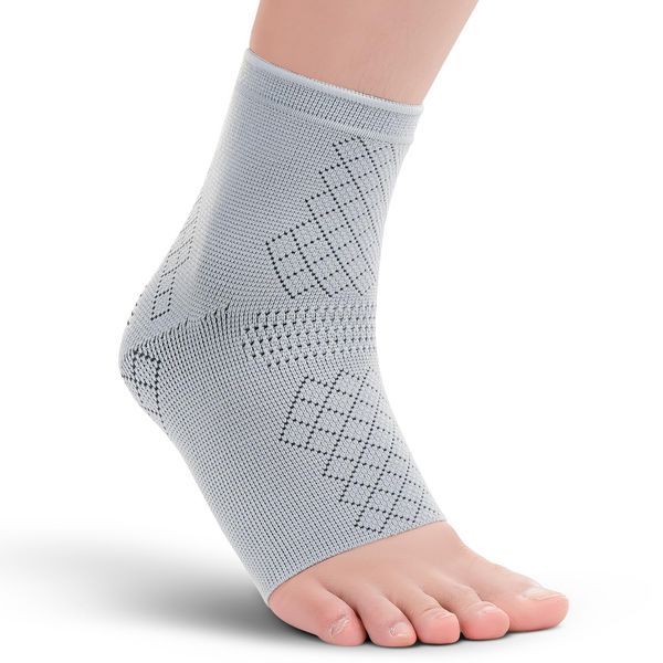 INDEEMAX Ankle Support for Man&Women, Ankle Brace for Sprained Ankle, Arthritis, Ligament Damage, Plantar Fasciitis Relief, Ankle Compression Socks for Injury Recovery, Sports, Single M