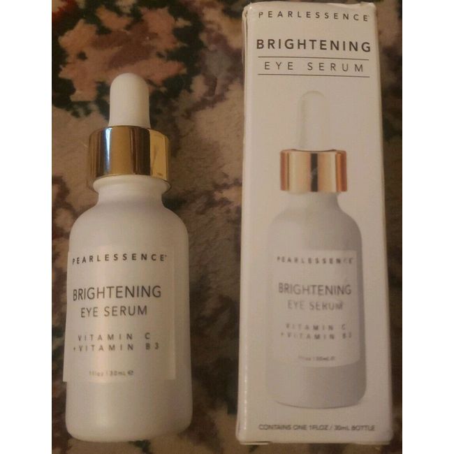 PEARLESSENCE Vit. C + Vit. B3 EYE Brightening Serum for Dark Circles 1 Oz - NIB