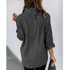 MINTLIMIT Womens Striped Button Down Shirts Long Sleeve Collared Office Work Blouses Tops 2024