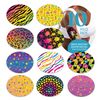 Dexcom Adhesive Mix Design - Adhesive Patches with Split Backing, Easy to Apply x 10 Pack Fluro Mix