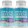 8 in 1 Immune Defense Support, Immunity Vitamins Supplement Booster with Zinc 50mg, Vitamin C Elderberry Vit D3 5000 IU, Turmeric Curcumin & Ginger, Echinacea - Allergy Relief for Kids Adults (2 Pack)