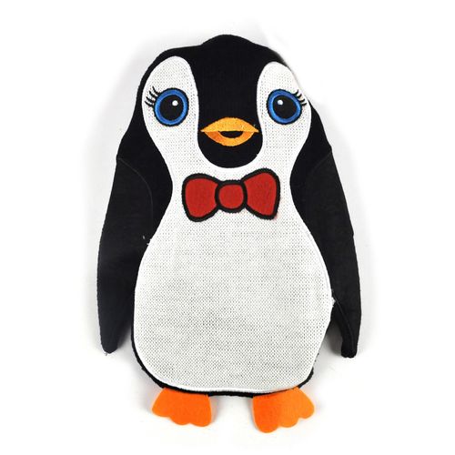 Hot Chicks Bow Tie Penguin 750ml Hot Water Bottle
