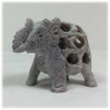 Soapstone Elephant Statuette - 5cm Soapstone Elephant Figurine - Small