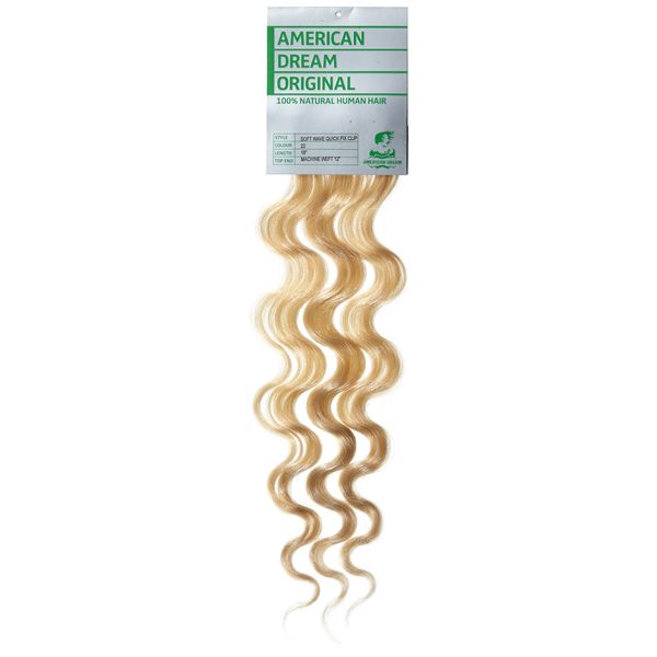 American Dream Soft Wave Clip in Hair Extension Number 22, Beach Blonde 18-Inch