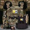 EmWoot 2PCS Vatican Flag Patch Embroidered Morale Patch Military Tactical Patches Hook and Loop