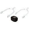 Kerbl Women's Drop-Shape Spurs With Straps - Metallic, 25 Mm