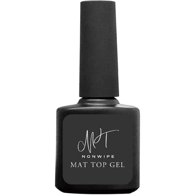 Gel nails《Polish type that does not require wiping》MAT TOP COAT GEL Non-wipe matte top gel (15mL)