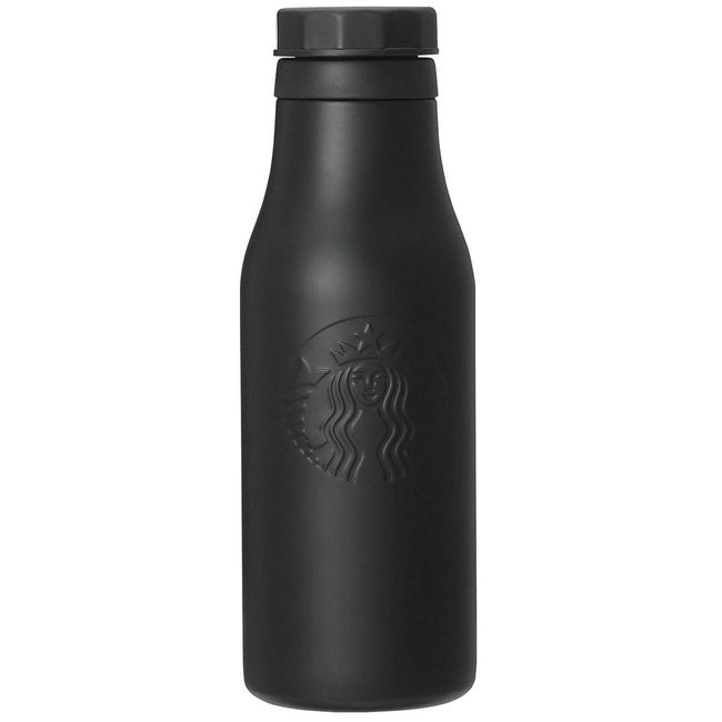 STARBUCKS Starbucks Staba Stainless Steel Logo Bottle, Mat, Black, White, 16.6 fl oz (473 ml), Tumbler, Tableware, Asia, Black, White, Embossing, Grande, Simple, Logo, Seiren, Goddess Water Bottle,