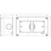 VIMAR 14812 - CONTENITORE IP40 4M 2X2
