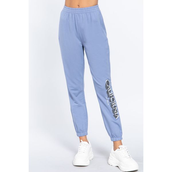 Graphic Long Jogger Pants - S