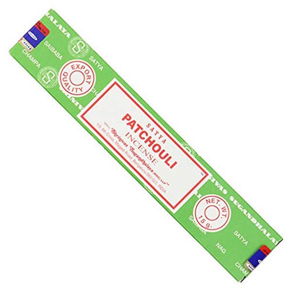 Siesta Crafts | Satya Sai Patchouli Incense | 4 x 15g (UK)