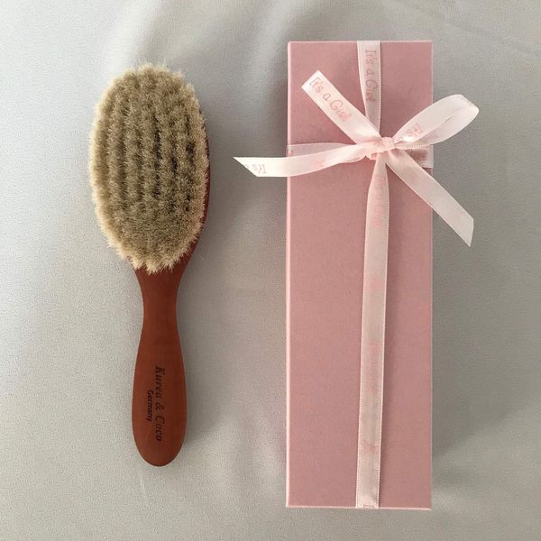 Made In Germany bebi-heaburasi, Girls Gift, o-runatyuraru・o-ruhandomeido, Natural Materials Natural Pear Tree, Natural Rubber, Natural Goat Hair, Natural Cashmere Hair Do Not Use, to the touch Blinked Say Comfort, Baby "Love, Ideal for Baby Gifts, FSC® Ce