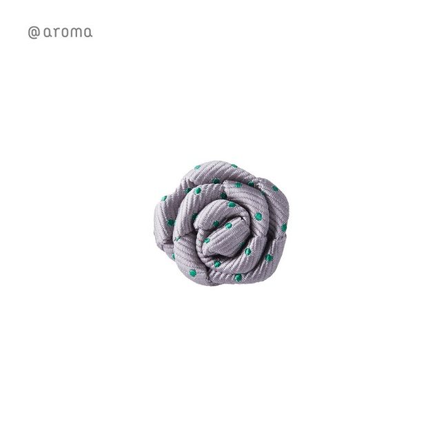 [Official At Aroma] Aroma Pins Tibitie Rose TB01 Gray x Green Aroma Pin Badge Aroma Accessories Pin Brooch Casual Brooch Box Flower Hall Tibitie At Aroma @aroma