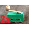 2 Pieces  2x MICRO SWITCH SPDT HINGE ROLLER LEVER 15A KW4-3Z 5A 3A 12V  B1
