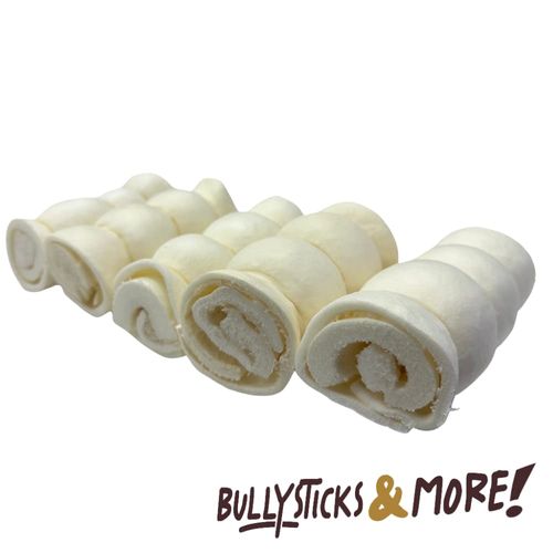 BULLYSTICKS & MORE 6 Inch Beef Cheek Rolls for Dogs (6" Extra Thick - 3 Count) - Beef Cheek Bones for Dogs - Dog Parents Choice - Premium No Hide Rolls
