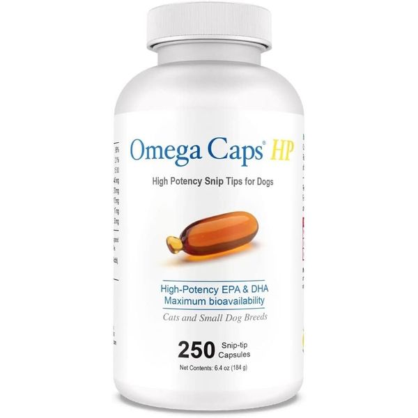Omega-Caps HP snip tips for Medium & Large Dogs (250 Capsules)