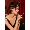 3 Pack 1920s Flapper Headband Accessories Set, Vintage Flapper Feather Headband, Black Long Gloves, Pearl Necklace, Great Gatsby Costume Accessories, Retro Style Hair Accessories
