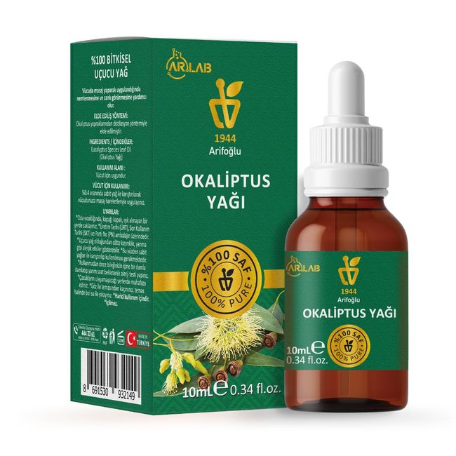 Okaliptus Yağı 10ml%100 Saf Yağ ARLAB Pure Eucalyptus Oil 10ml