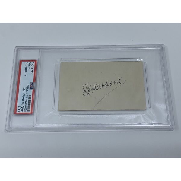 James Harbord Army Senior Officer Signed Autograph Cut PSA DNA j2f1c