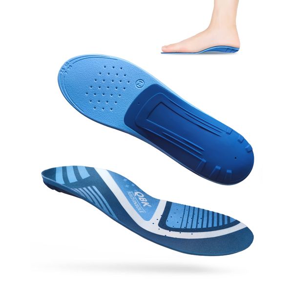 Flat Foot Insole, Arch Support, Insole, Posture Correction, Cushion, Plantar Fasciitis, Support, Medical Use, Arch Fitter Insole, QBK Arch 3D, Ergonomic Design, For Everyday Use, Standing Work, No