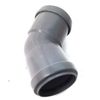 FLOPLAST 50mm Grey Pushfit 135 Degree Waste Pipe Bend