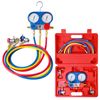 A/C HVAC Diagnostic Manifold Gauge Set Air Conditioner Manometer System Test Kit