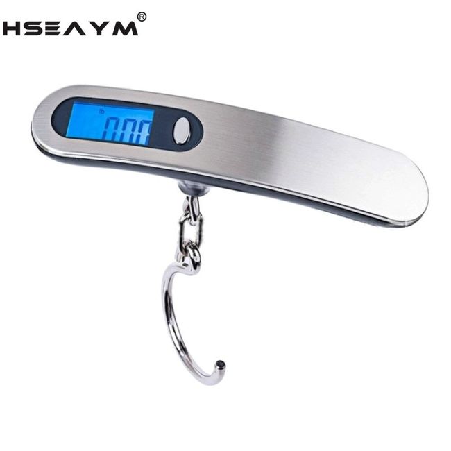 Stainless steel luggage scale portable portable electronic 50kg express  fishing and shopping package scale