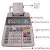 Sharp El-1750V 12-Digit Desktop Printing Calculator, White