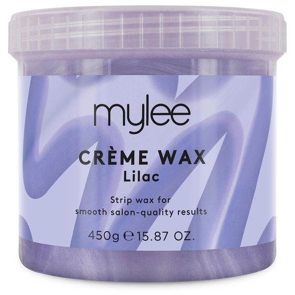 Mylee Lilac Soft Creme Wax for Sensitive Skin 450g, Wax Heater Friendly, Ideal for All Body Area Stubborn Coarse Hair Removal