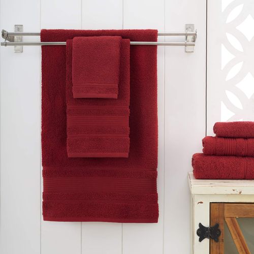 Ephesos Personalize Your Towels with Custom Embroidery: Names, Monograms, and Initials. Perfect for Bathroom, Spa, Gym, Shower, Kids, Adults, Pool, Travel, Gifts, 2-Piece Wash Cloths Set - Burgundy