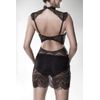 Grey Velvet Damen XL Negligé, Schwarz