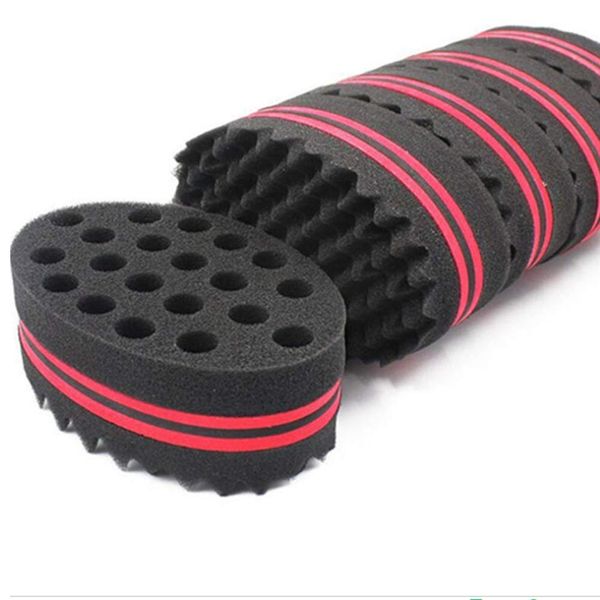 Wopohy Twist Hair Sponge, Magic Hair Twist Sponge Brush Afro Braid Style Dreadlock Coils Wave Hair Curl Schwarm Haar Pinsel doppelseitige ovale Bürste für Zuhause und Friseur