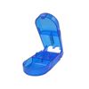 2 pack Pill Cutter Box Ergonomic Design Pill Splitter Stainless Blades Storage