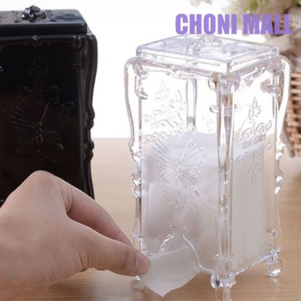 Transparent case for storing makeup pads Storage box for makeup pads makeup accessories