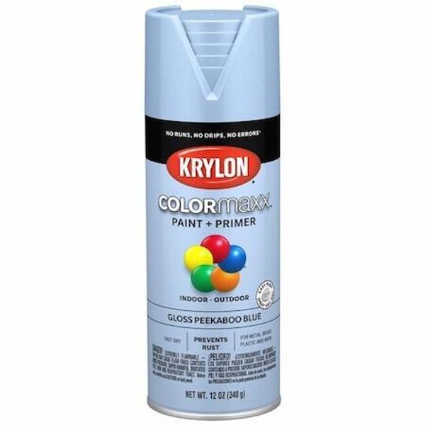 Colormaxx K05530007 Spray Paint,Gloss,Peekaboo Blue,12 Oz