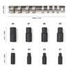 10-Piece Tap Holders Set 1/4"Dr 3/8"Dr Tap Socket Set Magnetic