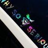 Finest Folia FS56 Front Window Sticker Why So Serious Joker