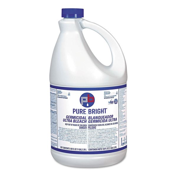 Liquid Bleach, 1gal Bottle, 3/Carton