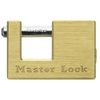 Master Lock 605DAT Coupler Latch Lock-Solid Brass Trailer Lock Bundle with Lumintrail Keychain Light